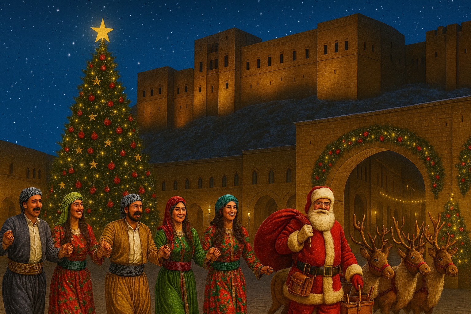 حال و هوای شهر اربیل در کریسمس چگونه است؟