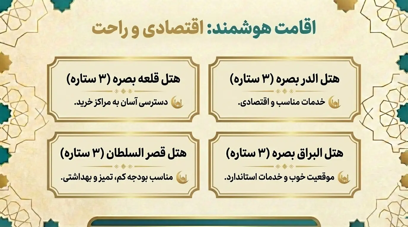 بهترین هتل های بصره برای اقامت 